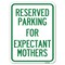 Signmission Parking Reserved for Expectant Mothers Alum Rust Proof Parking Sign, 24" L, 18" H, A-1824-23388 A-1824-23388 - alternate 1